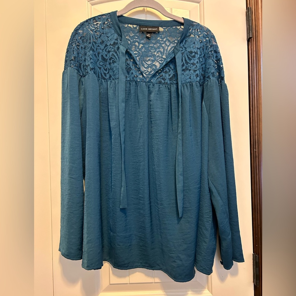 Lane Bryant Teal Blouse